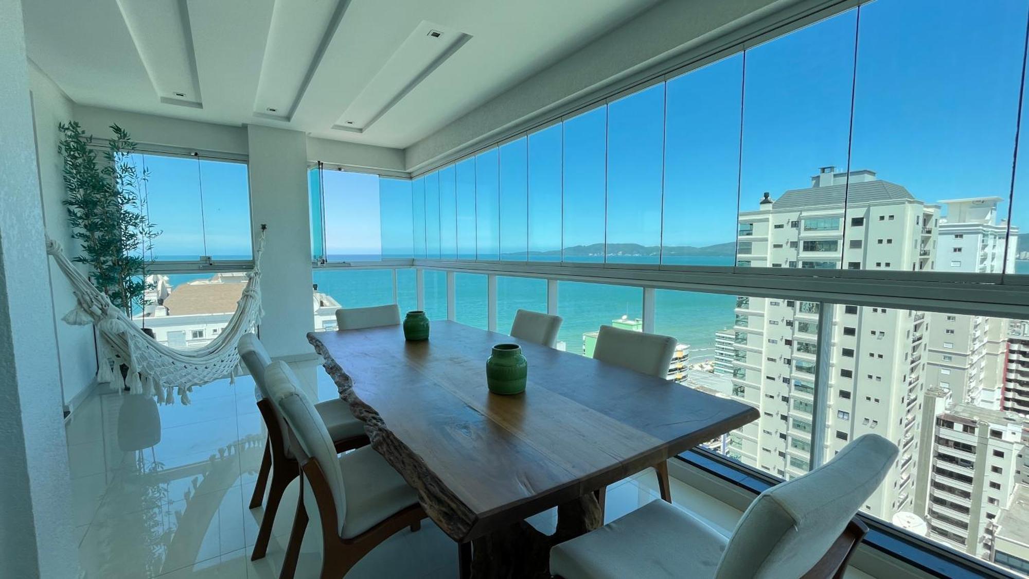 Cobertura Com Belissima Vista Para O Mar E Jacuzzi Itapema Bagian luar foto